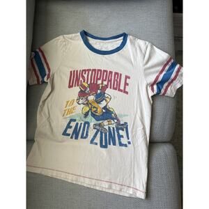 🔴Peek‎ kids unstoppable end zone football t shirt size Large 10 100% cotton